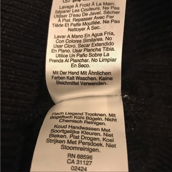 DKNY Black Glitter Long Sleeve T-Shirt Sweater XS - Picture 6 of 6